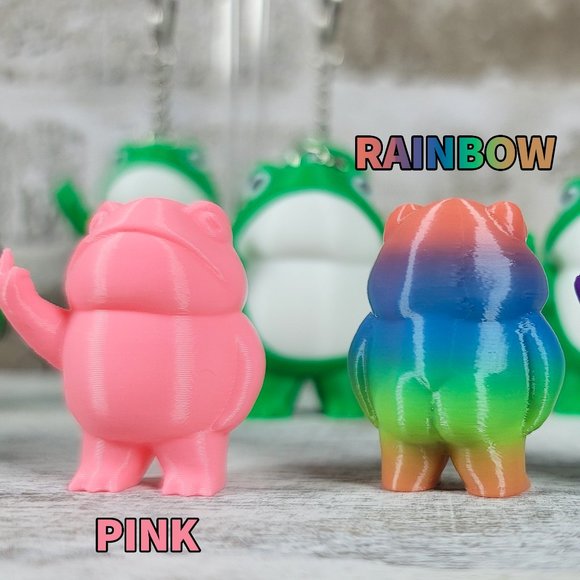 Middle Finger Frog Keychain | Gag Gift | Unique Gift | 3D Printed - Picture 8 of 12